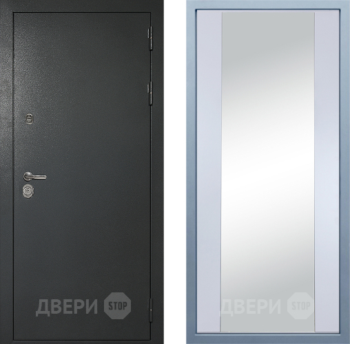 Дверь Дива МД-40 Титан Д-15 Зеркало Белый в Черноголовке
