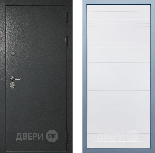 Входная металлическая Дверь Дива МД-40 Титан Д-5 Белый в Черноголовке