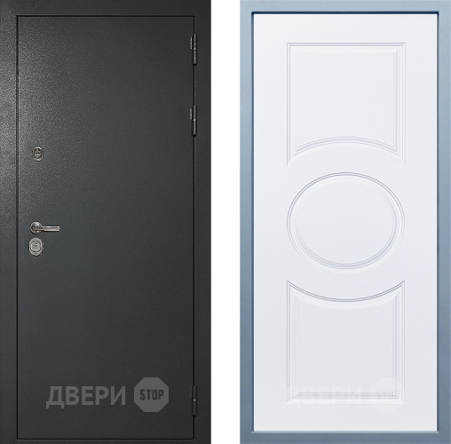 Входная металлическая Дверь Дива МД-40 Титан Д-8 Белый в Черноголовке