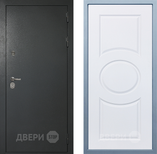 Входная металлическая Дверь Дива МД-40 Титан М-30 Белый в Черноголовке