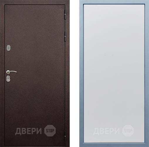 Входная металлическая Дверь Дива МД-40 Медь Н-1 Белый в Черноголовке