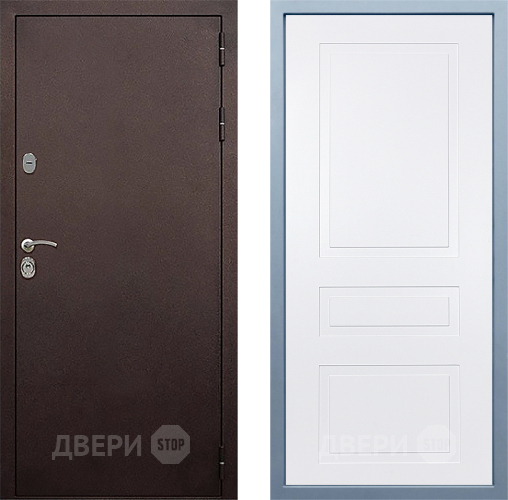 Дверь Дива МД-40 Медь Н-13 Белый в Черноголовке
