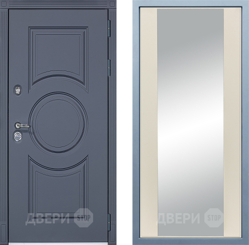 Входная металлическая Дверь Дива МХ-30 STR Д-15 Зеркало Шампань в Черноголовке