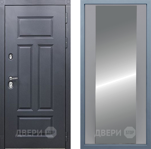 Входная металлическая Дверь Дива МХ-29 STR Д-15 Зеркало Силк Маус в Черноголовке