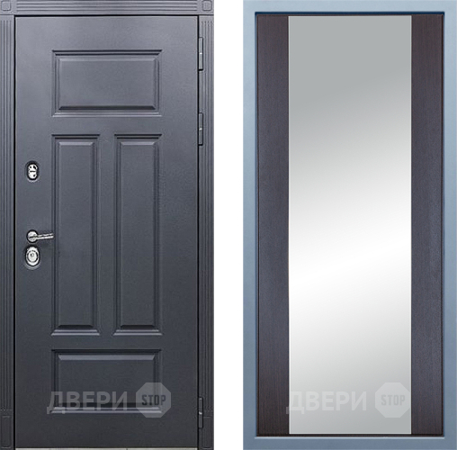 Входная металлическая Дверь Дива МХ-29 STR Д-15 Зеркало Венге в Черноголовке