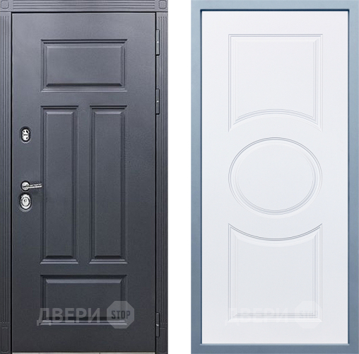 Входная металлическая Дверь Дива МХ-29 STR Д-8 Белый в Черноголовке