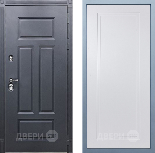 Входная металлическая Дверь Дива МХ-29 STR Н-10 Белый в Черноголовке