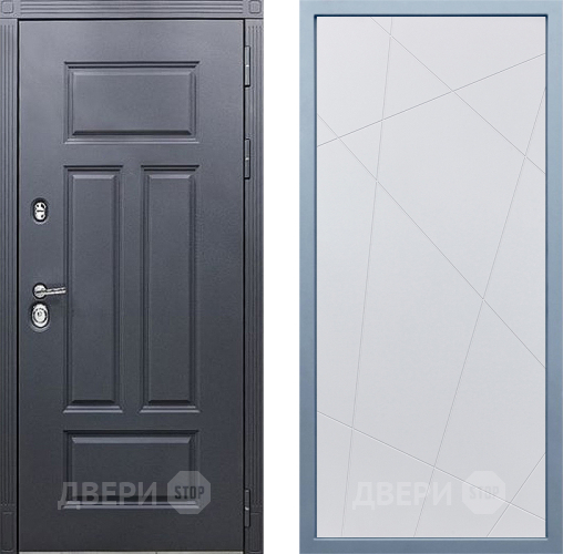Входная металлическая Дверь Дива МХ-29 STR Д-11 Белый в Черноголовке