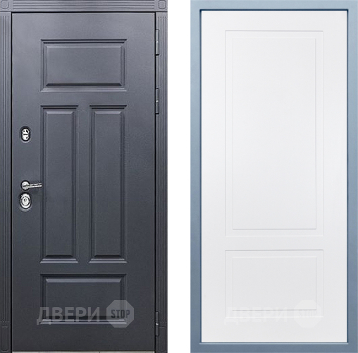 Входная металлическая Дверь Дива МХ-29 STR Н-7 Белый в Черноголовке