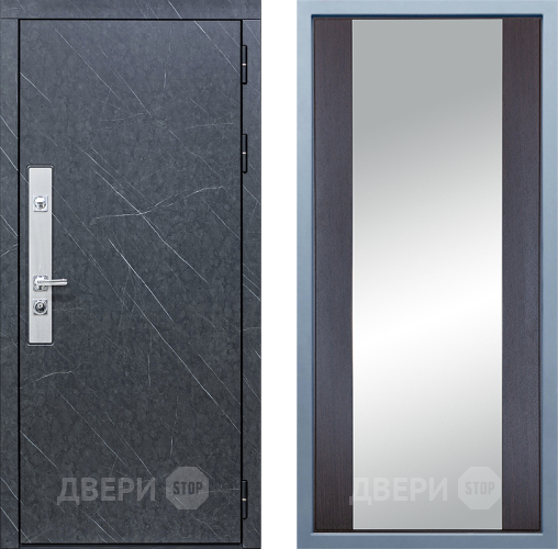 Входная металлическая Дверь Дива МХ-26 STR Д-15 Зеркало Венге в Черноголовке
