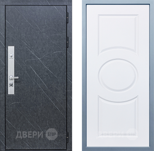 Входная металлическая Дверь Дива МХ-26 STR Д-8 Белый в Черноголовке