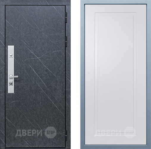 Входная металлическая Дверь Дива МХ-26 STR Н-10 Белый в Черноголовке
