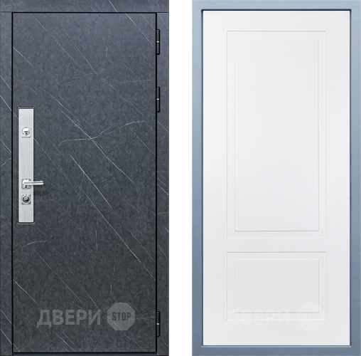 Входная металлическая Дверь Дива МХ-26 STR Н-7 Белый в Черноголовке