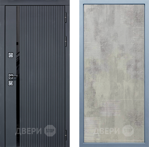 Входная металлическая Дверь Дива МХ-46 STR Д-4 Бетон темный в Черноголовке