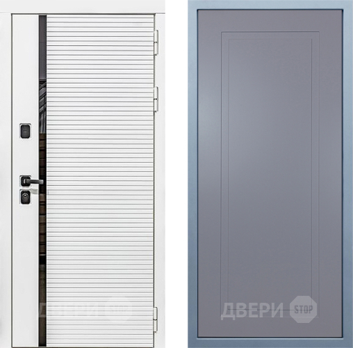 Входная металлическая Дверь Дива МХ-45 Белая STR Н-10 Силк Маус в Черноголовке