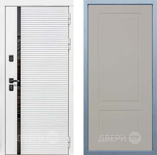 Входная металлическая Дверь Дива МХ-45 Белая STR Н-7 Шампань в Черноголовке