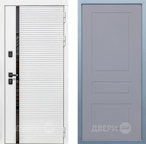 Входная металлическая Дверь Дива МХ-45 Белая STR Н-13 Силк Маус в Черноголовке