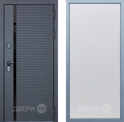 Входная металлическая Дверь Дива МХ-45 STR Н-1 Белый в Черноголовке