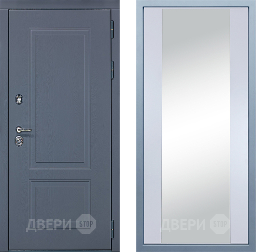 Дверь Дива МХ-38 STR Д-15 Зеркало Белый в Черноголовке