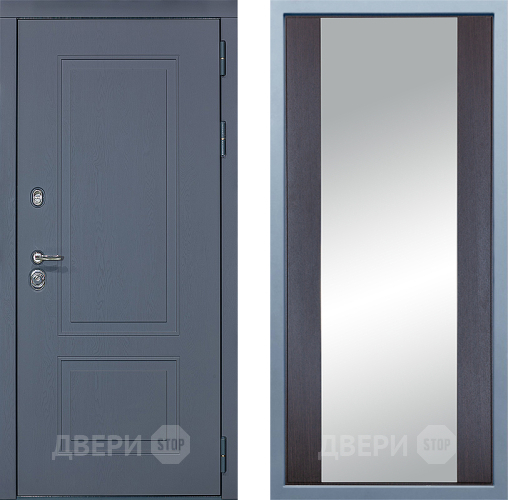 Входная металлическая Дверь Дива МХ-38 STR Д-15 Зеркало Венге в Черноголовке