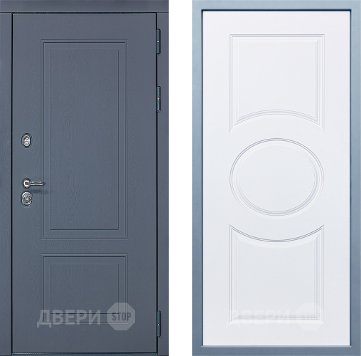 Входная металлическая Дверь Дива МХ-38 STR Д-8 Белый в Черноголовке