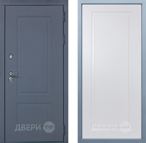 Входная металлическая Дверь Дива МХ-38 STR Н-10 Белый в Черноголовке