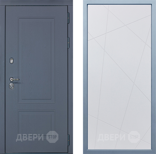 Входная металлическая Дверь Дива МХ-38 STR Д-11 Белый в Черноголовке