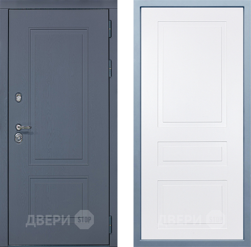 Входная металлическая Дверь Дива МХ-38 STR Н-13 Белый в Черноголовке