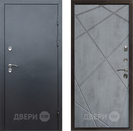 Входная металлическая Дверь Престиж TERMO с терморазрывом Снегирь Серебро Лучи Бетон темный в Черноголовке