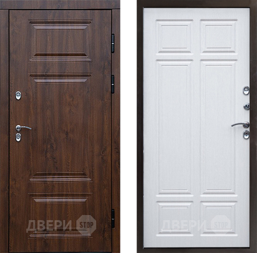 Входная металлическая Дверь Престиж TERMO с терморазрывом Премиум Орех Премиум Лиственница белая в Черноголовке