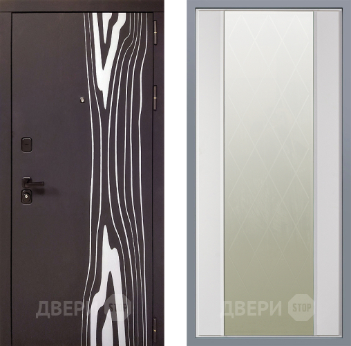 Дверь Заводские двери Леванте Зеркало Ампир Белый софт в Черноголовке