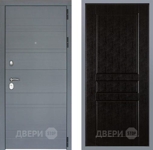 Дверь Заводские двери Лира Софт графит К-2 Венге в Черноголовке