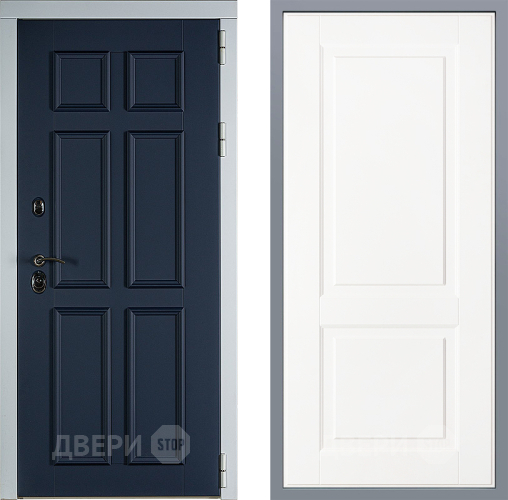 Дверь Заводские двери Стокгольм Доррен Белый софт в Черноголовке