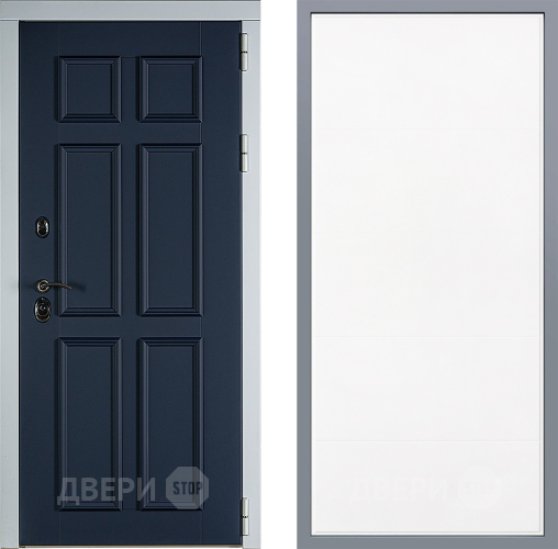 Дверь Заводские двери Стокгольм Тривия Белый софт в Черноголовке