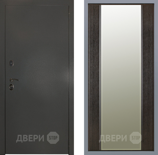 Дверь Заводские двери Эталон 3к антик серебро Зеркало Макси Венге в Черноголовке