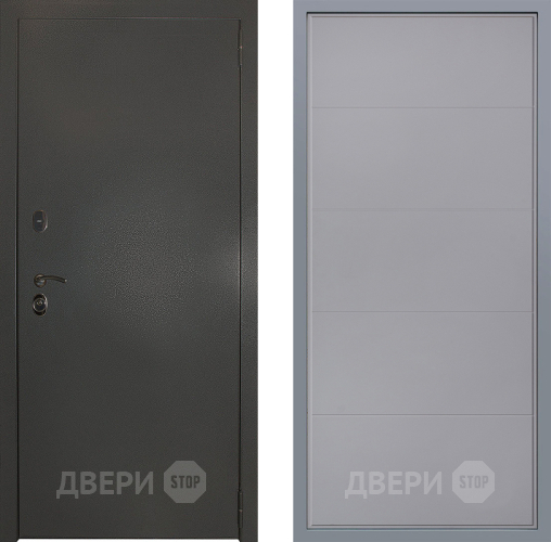 Дверь Заводские двери Эталон 3к антик серебро Тривия Грей софт в Черноголовке