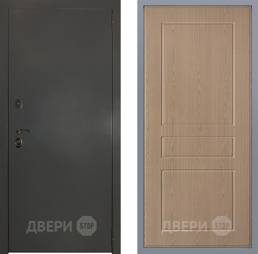 Дверь Заводские двери Эталон 3к антик серебро К-2 Беленый дуб в Черноголовке