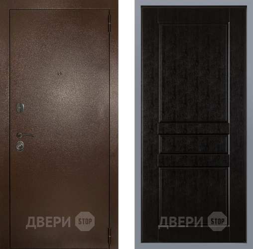 Дверь Заводские двери Эталон 3к антик медь К-2 Венге в Черноголовке