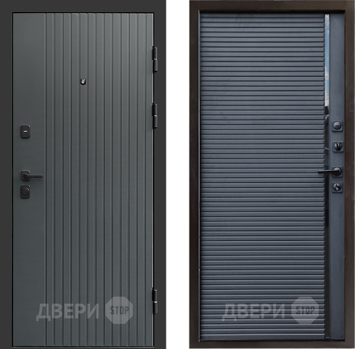 Входная металлическая Дверь Престиж Tvist Grey Porte Черный кварц в Черноголовке