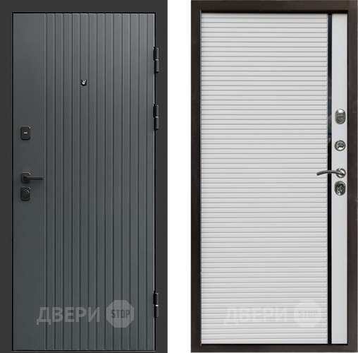 Входная металлическая Дверь Престиж Tvist Grey Porte Белый в Черноголовке