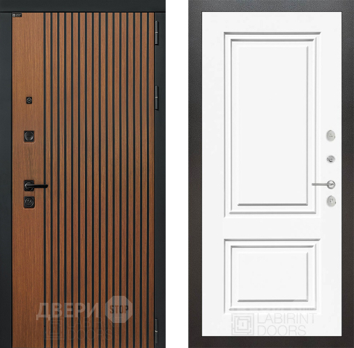 Дверь Лабиринт (LABIRINT) Шторм 26 Белый (RAL-9003) в Черноголовке