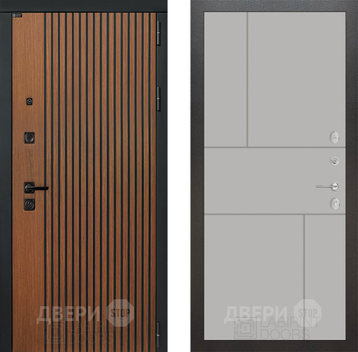Входная металлическая Дверь Лабиринт (LABIRINT) Шторм 21 Грей софт в Черноголовке