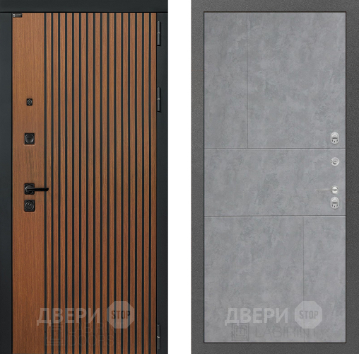 Входная металлическая Дверь Лабиринт (LABIRINT) Шторм 21 Бетон светлый в Черноголовке