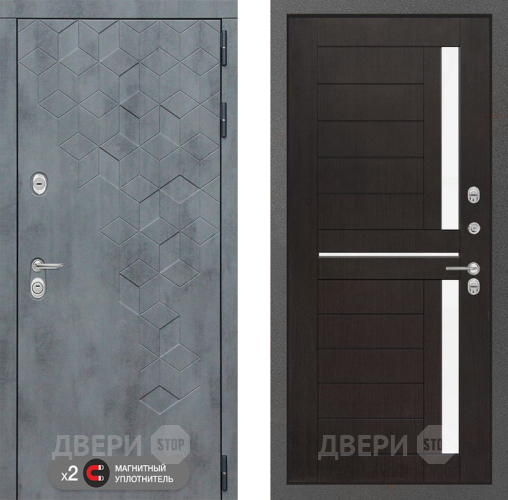 Входная металлическая Дверь Лабиринт (LABIRINT) Бетон 02 Венге в Черноголовке