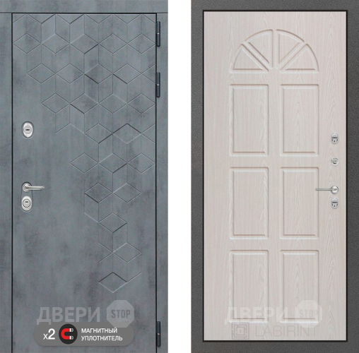 Дверь Лабиринт (LABIRINT) Бетон 15 VINORIT Алмон 25 в Черноголовке