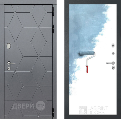 Входная металлическая Дверь Лабиринт (LABIRINT) Cosmo 28 Под покраску в Черноголовке