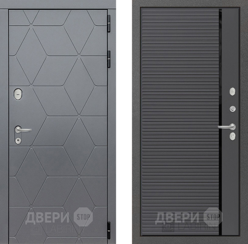 Входная металлическая Дверь Лабиринт (LABIRINT) Cosmo 22 Графит софт в Черноголовке