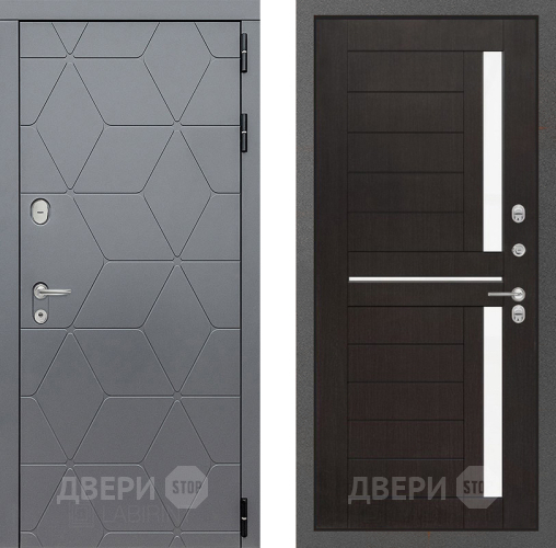 Входная металлическая Дверь Лабиринт (LABIRINT) Cosmo 02 Венге в Черноголовке