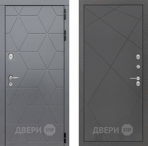 Входная металлическая Дверь Лабиринт (LABIRINT) Cosmo 24 Графит софт в Черноголовке