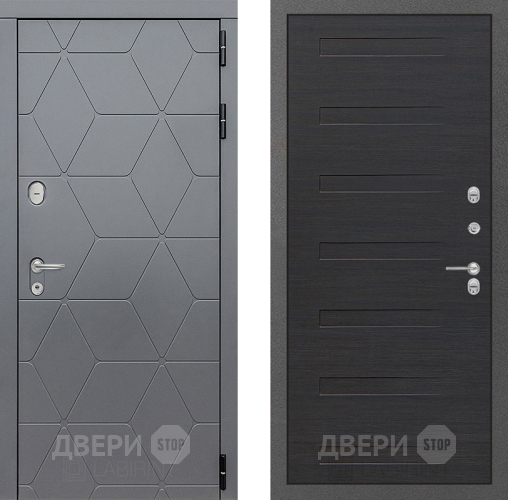 Входная металлическая Дверь Лабиринт (LABIRINT) Cosmo 14 Эковенге поперечный в Черноголовке